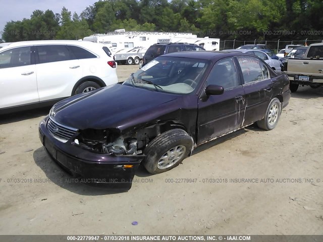 1G1NE52M7X6208817 - 1999 CHEVROLET MALIBU LS BLACK photo 2