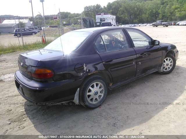 1G1NE52M7X6208817 - 1999 CHEVROLET MALIBU LS BLACK photo 4