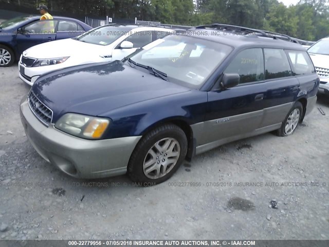 4S3BH675547633676 - 2004 SUBARU LEGACY OUTBACK AWP 蓝色 照片 2
