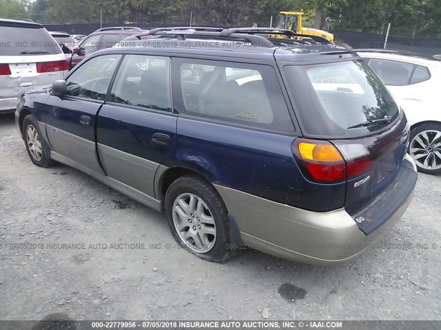 4S3BH675547633676 - 2004 SUBARU LEGACY OUTBACK AWP 蓝色 照片 3