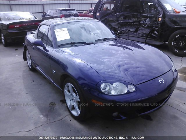 JM1NB353430305106 - 2003 MAZDA MX-5 MIATA LS Dark Blue photo 1