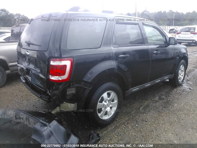 1FMCU04769KB56405 - 2009 FORD ESCAPE LIMITED BLACK photo 4