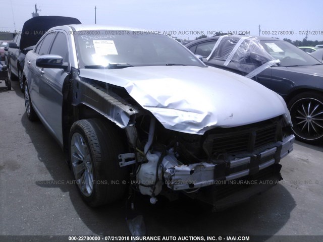 1FAHP2F85EG104818 - 2014 FORD TAURUS LIMITED SILVER photo 6