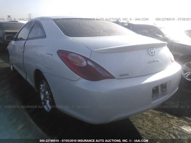 4T1CE38PX5U958009 - 2005 TOYOTA CAMRY SOLARA SE/SLE WHITE photo 3