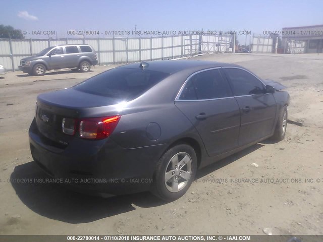 1G11A5SA3DF317318 - 2013 CHEVROLET MALIBU LS GRAY photo 4
