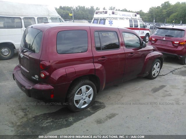 3GNCA13B69S579716 - 2009 CHEVROLET HHR LS Qırmızı foto 4