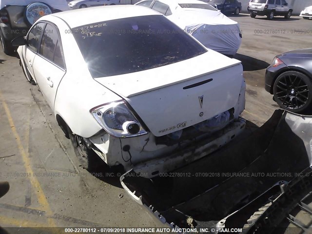 1G2ZF55B664241810 - 2006 PONTIAC G6 SE WHITE photo 3