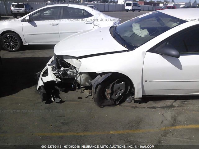 1G2ZF55B664241810 - 2006 PONTIAC G6 SE WHITE photo 6