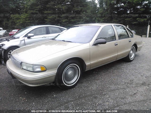 1G1BL52P2TR193882 - 1996 CHEVROLET CAPRICE / IMPALA CLASSIC/SS GRAY photo 2