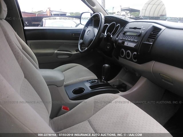 5TEJU62NX7Z388840 - 2007 TOYOTA TACOMA DOUBLE CAB PRERUNNER WHITE photo 5