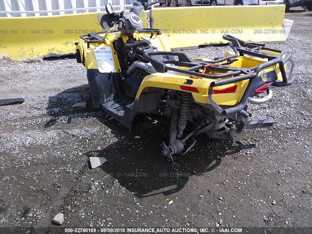 3JBEPCM11BJ000566 - 2011 CAN-AM OUTLANDER MAX 400 XT YELLOW photo 3