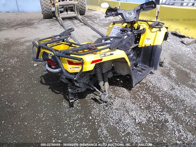 3JBEPCM11BJ000566 - 2011 CAN-AM OUTLANDER MAX 400 XT YELLOW photo 4