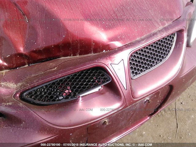 1G2NE52F03C228531 - 2003 PONTIAC GRAND AM SE RED photo 10