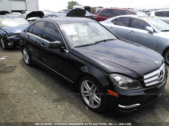 WDDGF8ABXDA817266 - 2013 MERCEDES-BENZ C 300 4MATIC BLACK photo 1