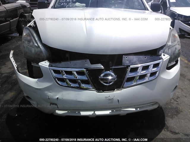 JN8AS5MT4EW618012 - 2014 NISSAN ROGUE SELECT S WHITE photo 6