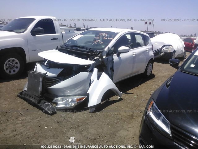3N1CE2CP3GL372810 - 2016 NISSAN VERSA NOTE S/S PLUS/SV/SL/SR WHITE photo 2