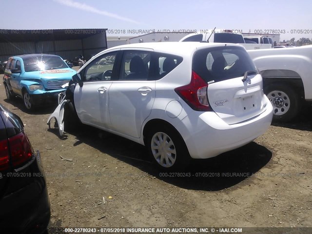 3N1CE2CP3GL372810 - 2016 NISSAN VERSA NOTE S/S PLUS/SV/SL/SR WHITE photo 3