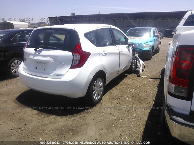 3N1CE2CP3GL372810 - 2016 NISSAN VERSA NOTE S/S PLUS/SV/SL/SR WHITE photo 4