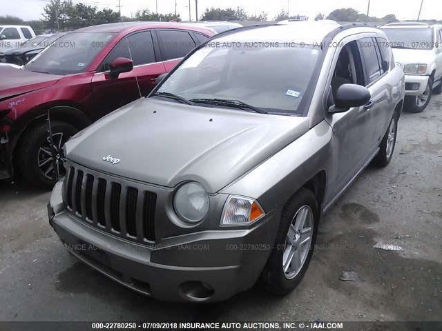 1J8FT47W57D145131 - 2007 JEEP COMPASS TAN photo 2