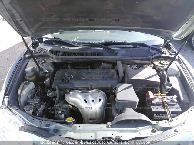 4T4BE46K98R012020 - 2008 TOYOTA CAMRY CE/LE/XLE/SE Light Blue photo 10