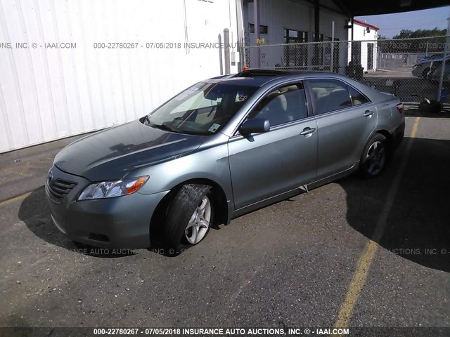 4T4BE46K98R012020 - 2008 TOYOTA CAMRY CE/LE/XLE/SE Light Blue photo 2