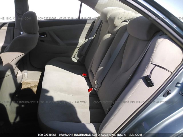 4T4BE46K98R012020 - 2008 TOYOTA CAMRY CE/LE/XLE/SE Light Blue photo 8