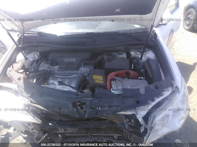 4T1BD1FK0DU073391 - 2013 TOYOTA CAMRY HYBRID/LE/XLE 白色 照片 10