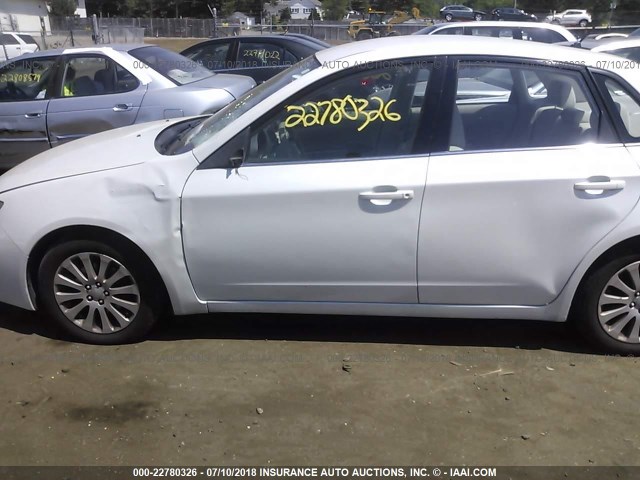 JF1GE61688H504191 - 2008 SUBARU IMPREZA 2.5I CREAM photo 6