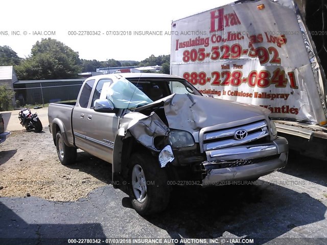 5TBRT34133S354401 - 2003 TOYOTA TUNDRA ACCESS CAB SR5 TAN photo 1