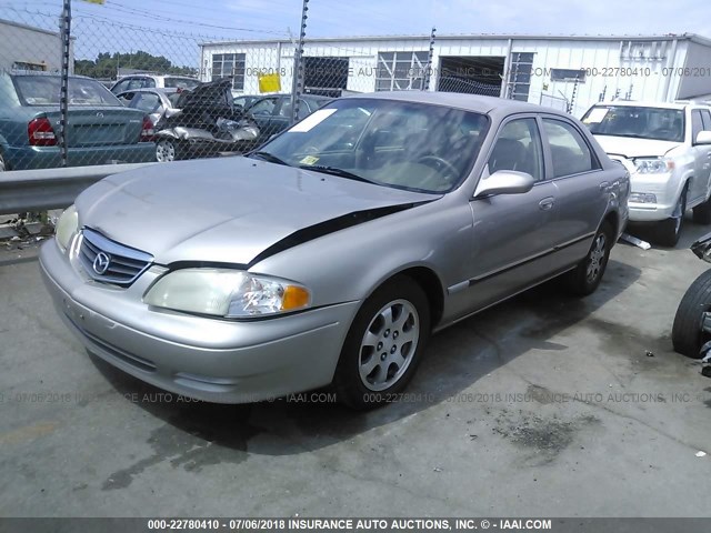 1YVGF22C125287218 - 2002 MAZDA 626 LX GRAY photo 2