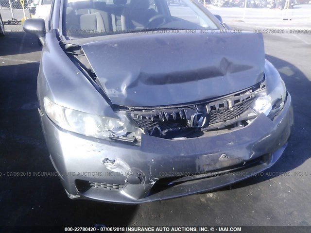 19XFA1F36AE020762 - 2010 HONDA CIVIC VP GRAY photo 6