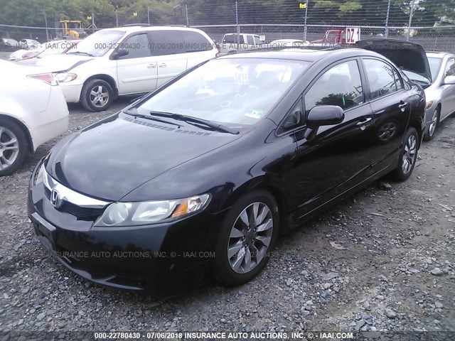 2HGFA16979H504221 - 2009 HONDA CIVIC EXL 黑色 照片 2