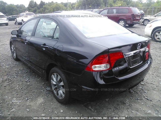 2HGFA16979H504221 - 2009 HONDA CIVIC EXL 黑色 照片 3