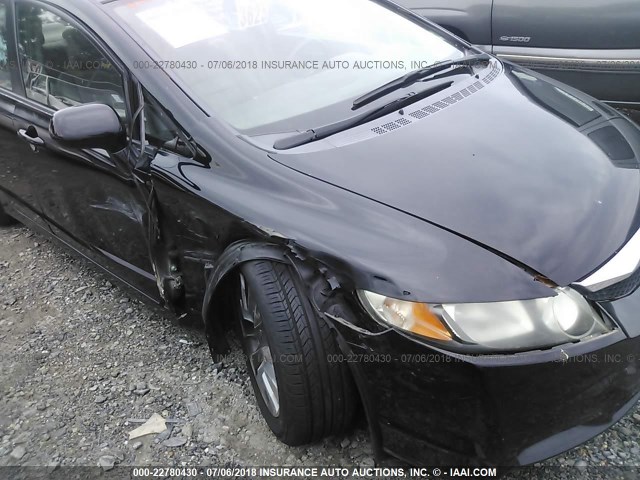2HGFA16979H504221 - 2009 HONDA CIVIC EXL 黑色 照片 6