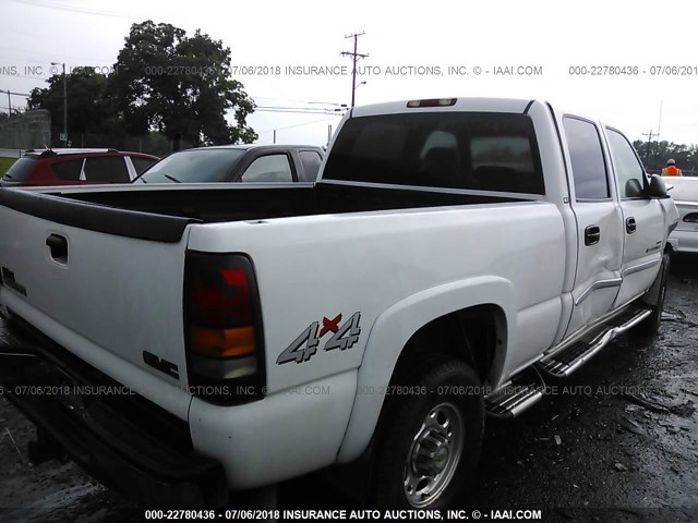 1GTHK23153F109536 - 2003 GMC SIERRA K2500 HEAVY DUTY WHITE photo 4