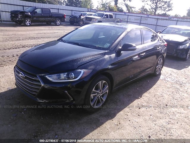 5NPD84LF2JH270577 - 2018 HYUNDAI ELANTRA SEL/VALUE/LIMITED BLACK photo 2