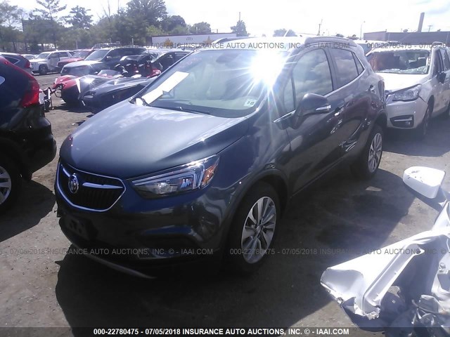 KL4CJASB9HB187862 - 2017 BUICK ENCORE PREFERRED Grau Foto 2