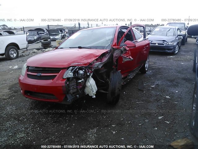 1G1AM18B177291235 - 2007 CHEVROLET COBALT SS RED photo 2