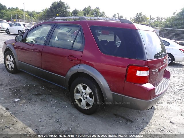 1FMDK05115GA71215 - 2005 FORD FREESTYLE SEL RED photo 3