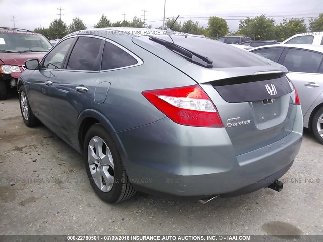 5J6TF1H56AL012178 - 2010 HONDA ACCORD CROSSTOUR EXL GREEN photo 3