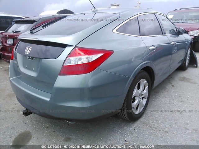 5J6TF1H56AL012178 - 2010 HONDA ACCORD CROSSTOUR EXL GREEN photo 4