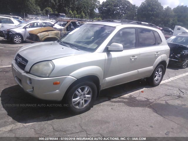 KM8JN12DX6U263668 - 2006 HYUNDAI TUCSON GLS/LIMITED 金色 照片 2