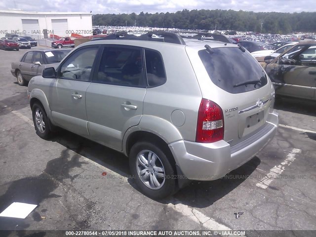 KM8JN12DX6U263668 - 2006 HYUNDAI TUCSON GLS/LIMITED 金色 照片 3