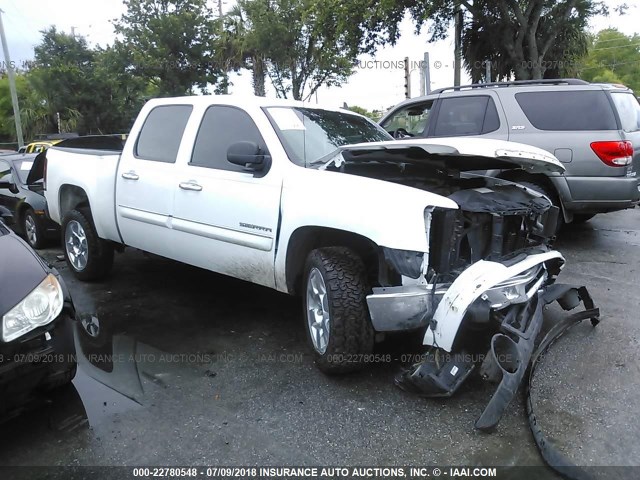 3GTP1VE02BG274459 - 2011 GMC SIERRA C1500 SLE WHITE photo 1