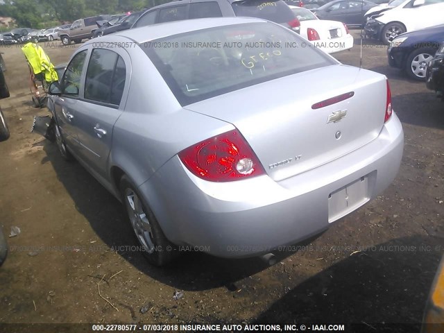 1G1AF5F50A7206486 - 2010 CHEVROLET COBALT 2LT SILVER photo 3