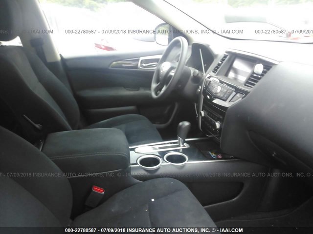 5N1AR2MN1EC728889 - 2014 NISSAN PATHFINDER S/SV/SL/PLATINUM BLUE photo 5