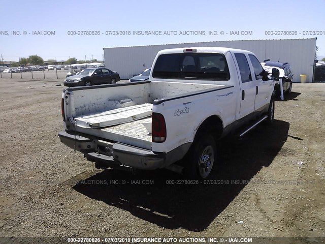 1FTWW31P56EB09085 - 2006 FORD F350 SRW SUPER DUTY WHITE photo 4