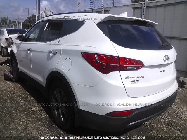 5XYZU3LB2EG149893 - 2014 HYUNDAI SANTA FE SPORT  WHITE photo 3