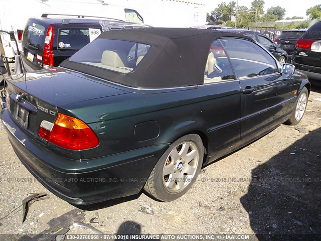 WBABR3344YEA82733 - 2000 BMW 323 CI GREEN photo 4