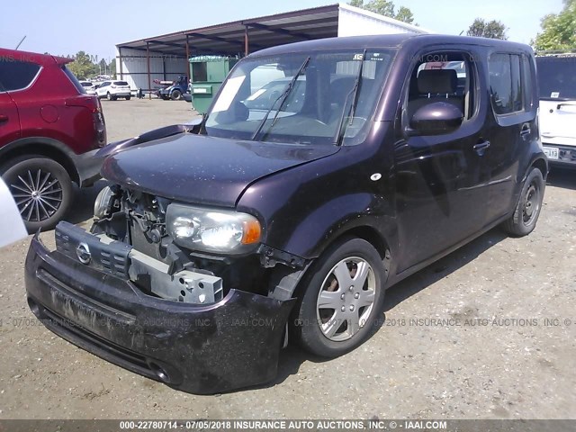 JN8AZ28R59T125293 - 2009 NISSAN CUBE S/SL PURPLE photo 2